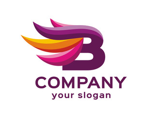 Letter B logo. Vector format, available for editing.