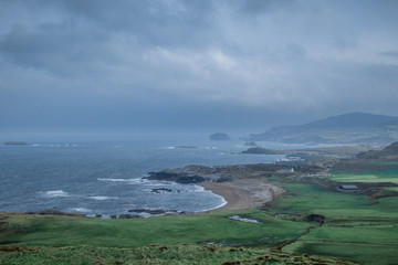 View over the coast at Malin Head in Ireland