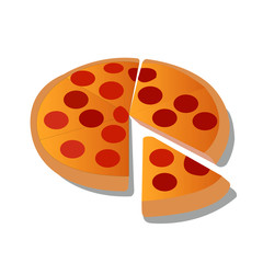 Pizza as a representative of fast-food kingdom. Template for menus and catalogues