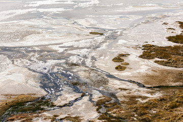 Laguna en el desierto Chile