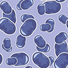 Pattern with juicy blueberries. Juicy blueberries for website design, wrapping paper or food packaging.