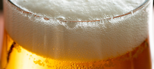 cold beer on table