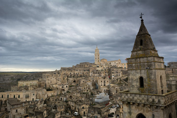 Fototapeta premium Horizontal View of the City of Matera