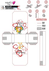 box template for bonding with women in love for valentines day