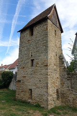 Fototapeta premium Storchennestturm in Öhringen
