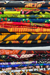 background of colorful fabric