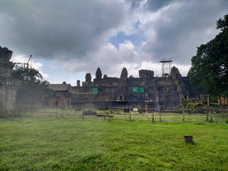 View of Angkor Wat from aside