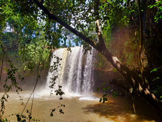 Cha Ong waterfall in the forest, Banlung Ratanakiri Cambodia
