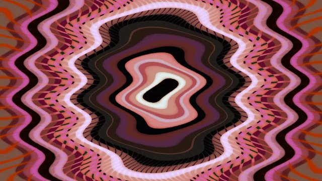 Explosion fractal  flash intermitente de orbitas concentricas onduladas  y rayos