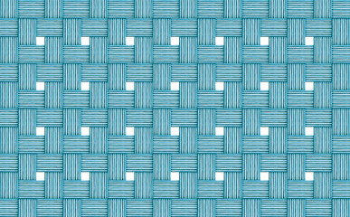 abstract wicker background wooden logs thin wall openings windows white light blue azure cloth