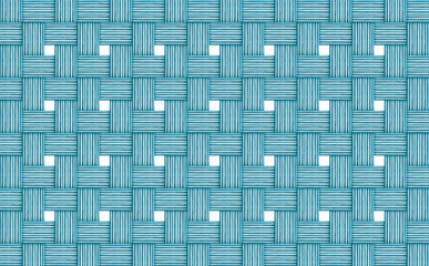 abstract wicker background wooden logs thin wall openings windows white light blue azure cloth