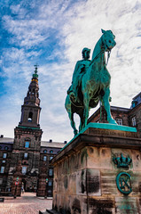 Fototapeta na wymiar Christiansborg Slot Copenhagen
