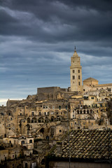 Vertical View of the City of Matera