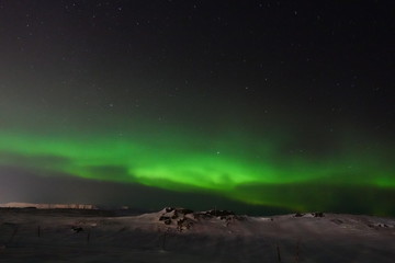 Fototapeta na wymiar Northern Lights in Iceland