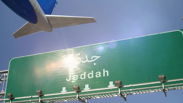 Airplane Take off Jeddah