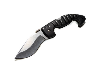 Pocket tool. Pocket knife on a white background.