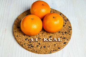calorie foods tangerines 33 kcal 100 grams diet