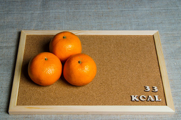 calorie foods tangerines 33 kcal 100 grams diet