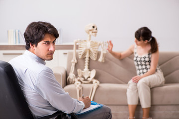 Young patient visiting psychologist for therapy