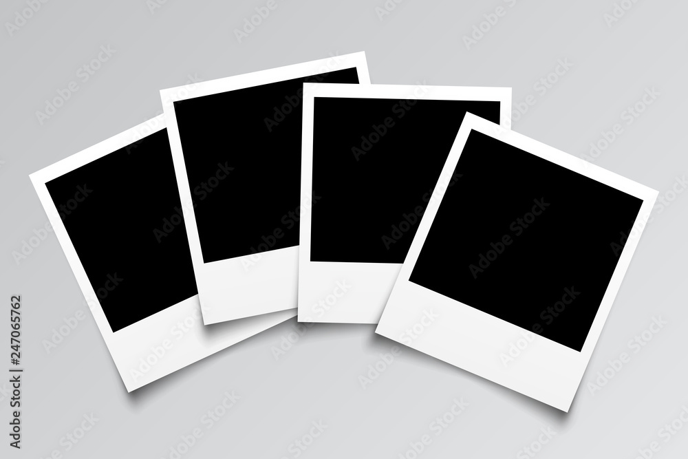 Poster set empty photo frame - for stock