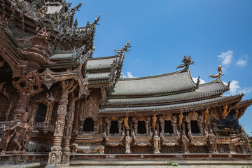 Sanctuary of Truth in Pattaya, Thailand.