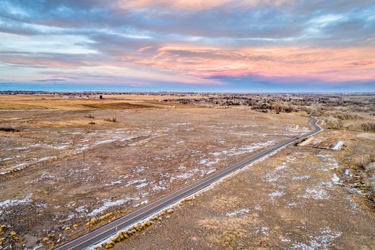 rural easten Colorado aerial view