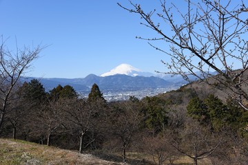 Mt.Fuji seen from Kanagawa Prefecture in Japan