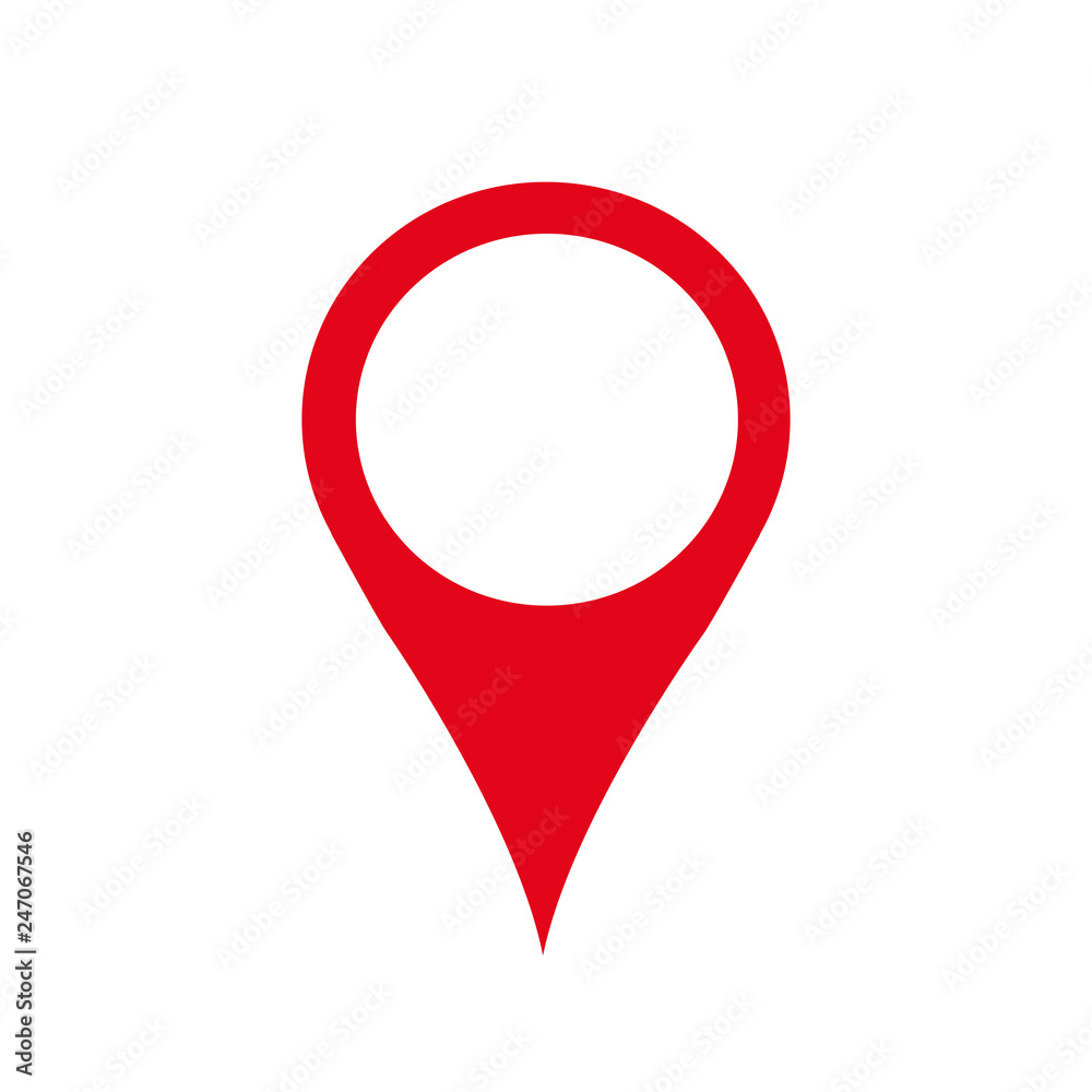 Fototapete pin map marker pointer icon, gps location symbol – vector for stock