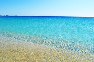 landscape of Saint Prokopios beach Naxos island Cyclades Greece