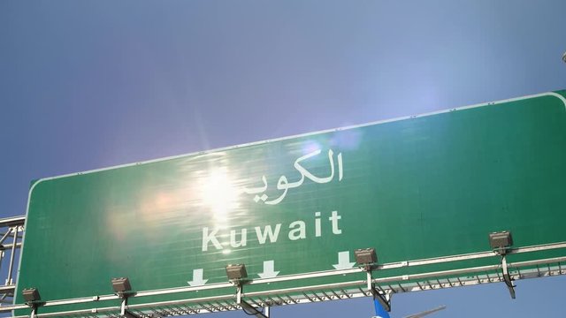 Airplane Landing Kuwait