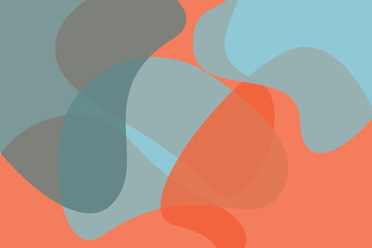 Abstract background pattern made with wavy geometric shapes. Modern, simple vector art.