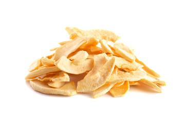 Dried Apple on a White Background
