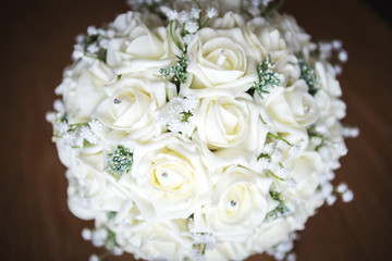Rose bouquet at a wedding