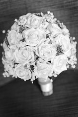 Rose bouquet at a wedding