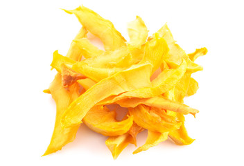 Mango Slices on a White Background