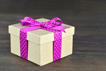 Mothers Day gift with pink ribbon