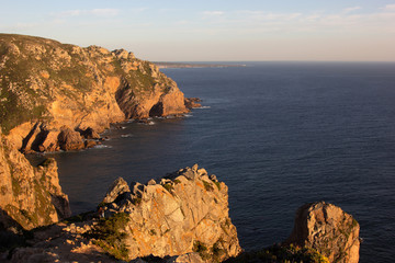 Panoramic view of the cliffs of Cabo da Roca