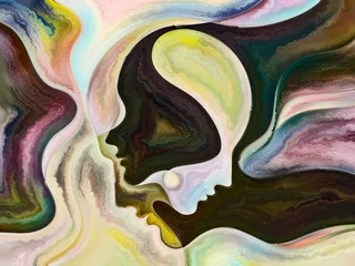Schilderijen op glas Waves of Inner Colors © agsandrew