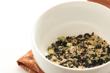 Japanese instant seaweed soup powder