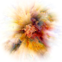 Fototapeta premium Intricate Color Splash Explosion