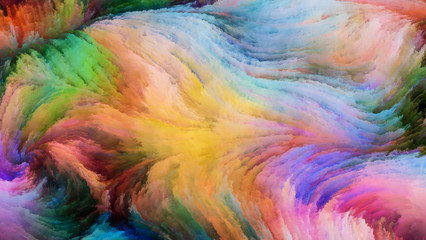 Petals of Colorful Paint