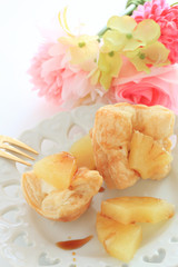Cream cheese and pineapple pastry for home bakery image