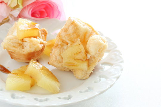 Cream cheese and pineapple pastry for home bakery image
