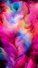 Fototapeta na wymiar Colorful Paint Synergy