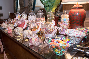 Sweet & Candy bar at a wedding reception