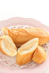 Peanut butter bun for Japaese school food image