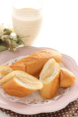 Peanut butter bun for Japaese school food image