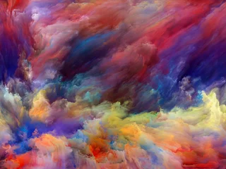 Zelfklevend Fotobehang Mix van kleuren Illusies van achtergrond