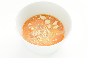 Egg wash and cheese for omelete cooking image