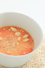 Egg wash and cheese for omelete cooking image